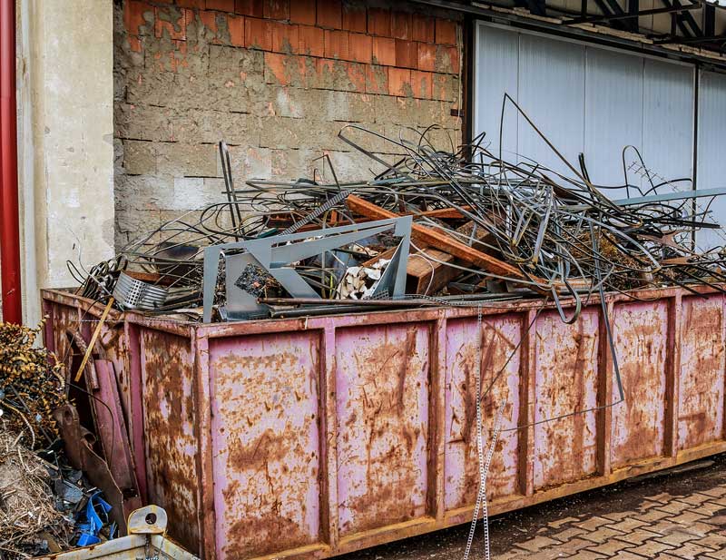Container für Metallschrott – für Gewerbe und Werkstätten | Containerdienst ESOREC